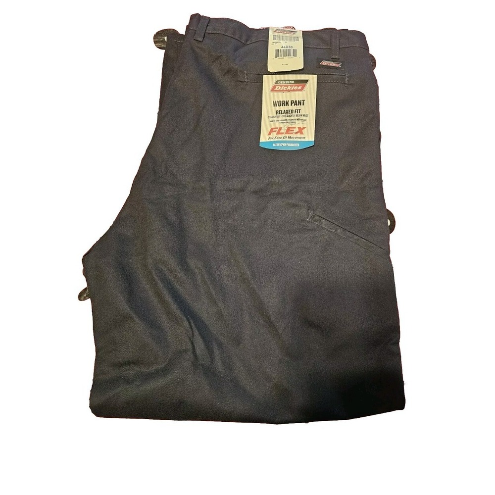 Genuine Dickies Relaxed Fit Flex Work Pants Dark Navy 44x30 GP6388DN NEW